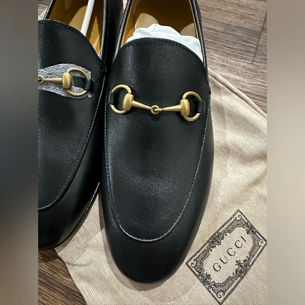 New in box Gucci Women's Moccasins Jordaan Loafers size 8.5 - Picture 3 of 9